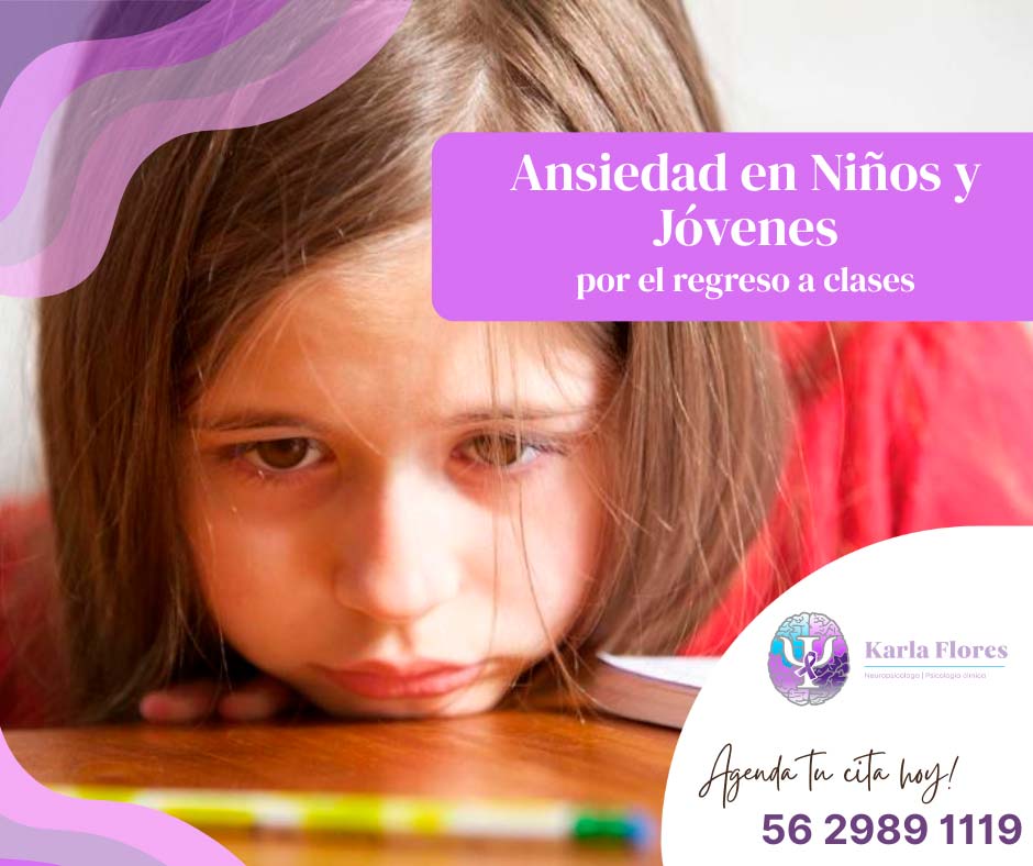 Regreso a clases y ansiedad en niños y adolescentes